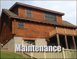  Saxe, Virginia Log Home Maintenance