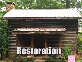 Historic Log Cabin Restoration  Saxe, Virginia